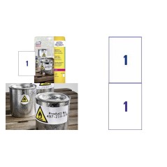 Avery Self-Adhesive Label Rounded